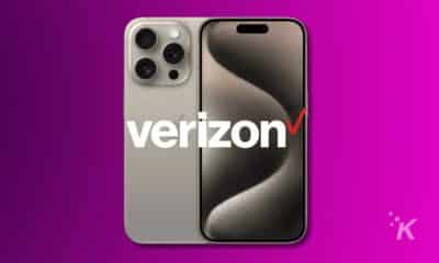 A smartphone with Verizon service is displaying a multimedia screenshot on its electronic device screen.