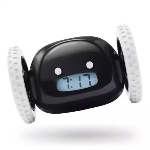 Clocky Alarm Clock on Wheels