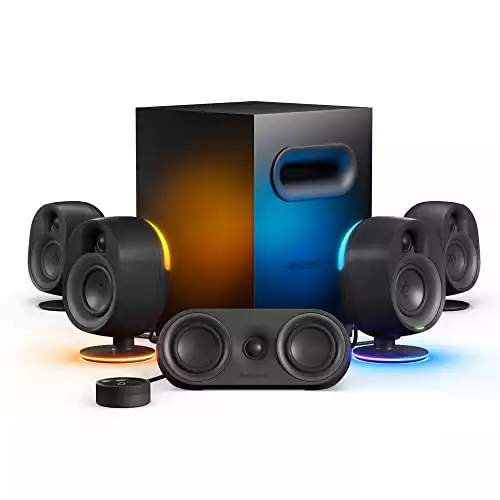 SteelSeries Arena 9 Illuminated 5.1 Desktop Gaming Speakers