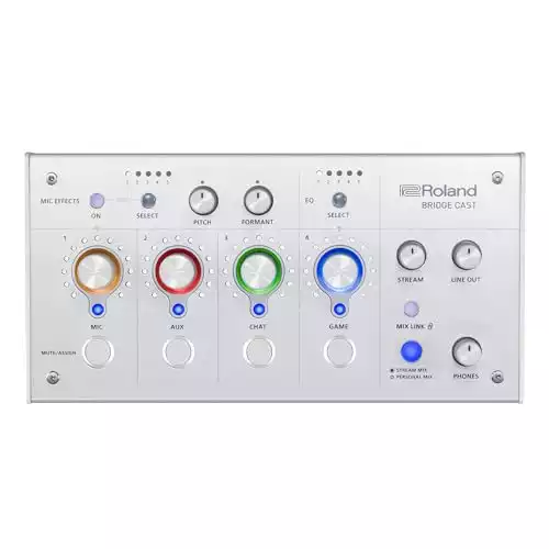 Roland Bridge Cast Gaming Mixer in Ice White