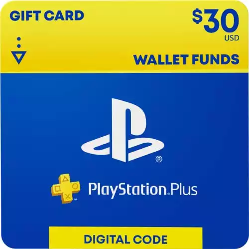PlayStation $30 Plus – Wallet Funds [Digital Code]