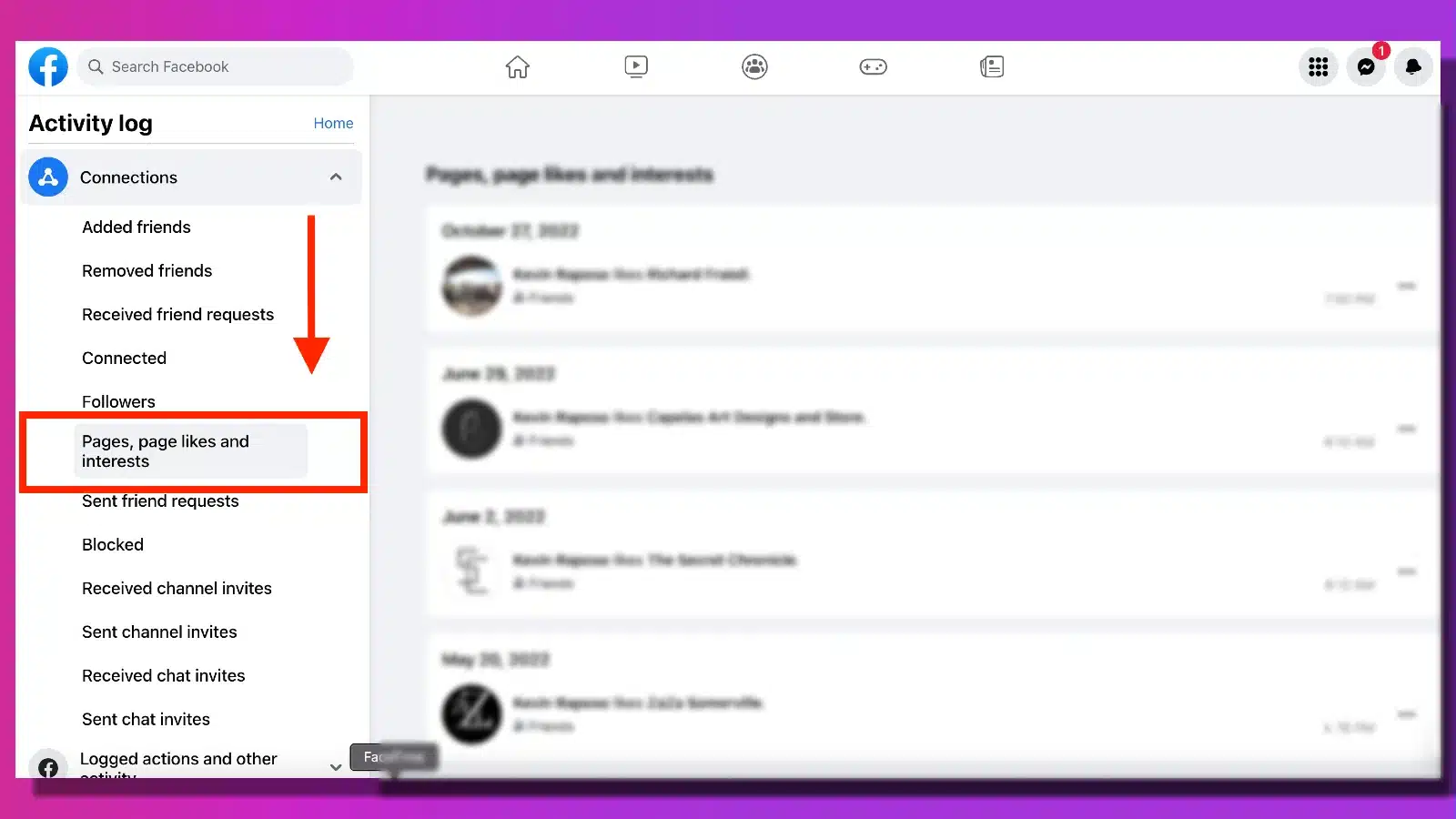 facebook menu for deleting inactive facebook accounts