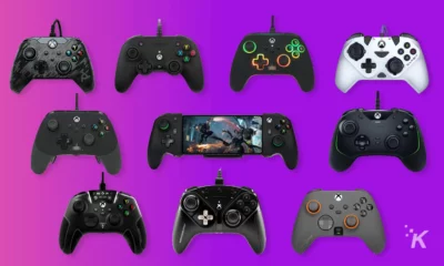 ten controllers xbox side by side