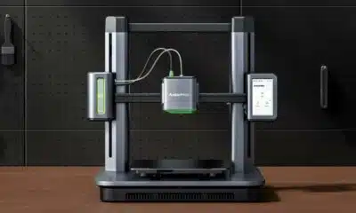 ankermake m5 3d printer on a workbench