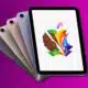 Tablet and smartphones with colorful art display.