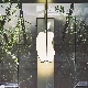 apple logo in window