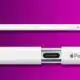 apple pencil product closeup shot on a purple background