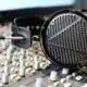 audeze lcd-5 reference planar headphones on mixing desk