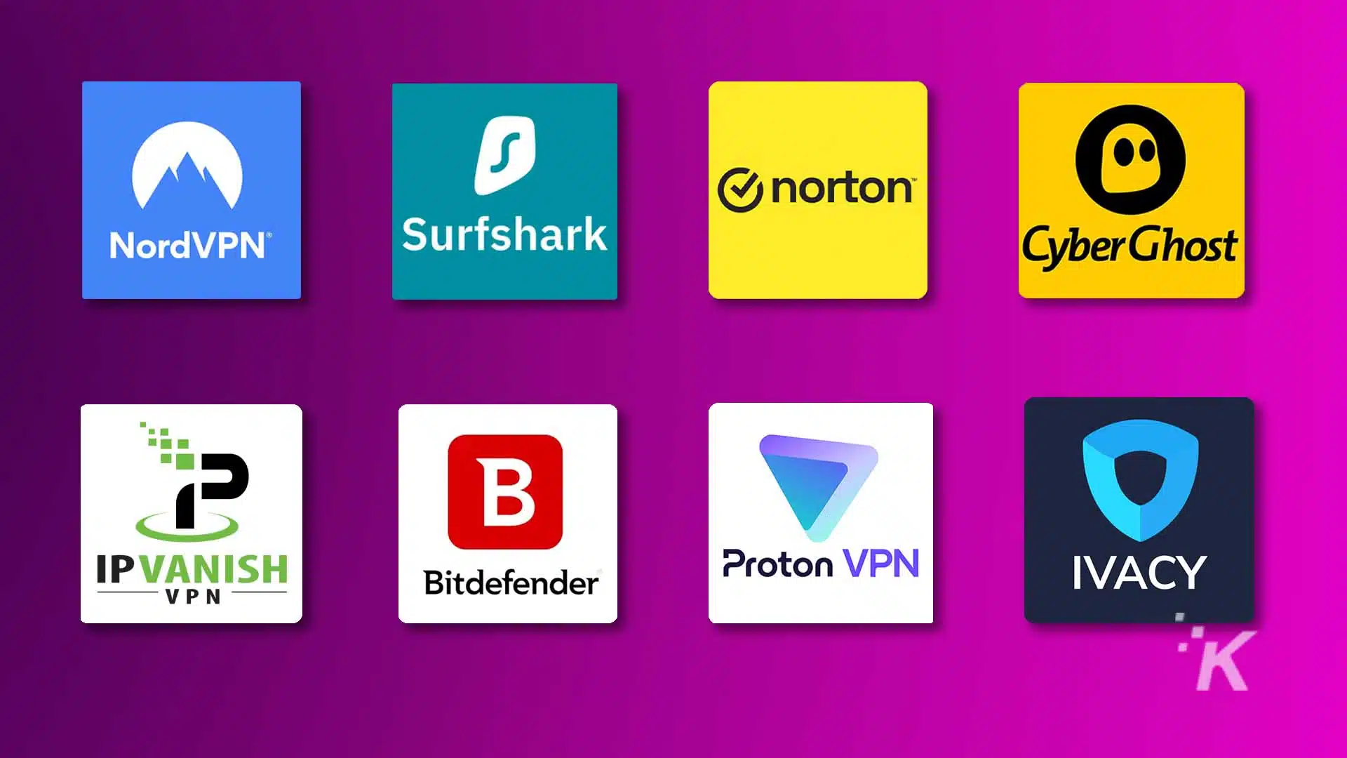 Best VPN services logos