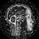 Abstract human brain neural network concept.