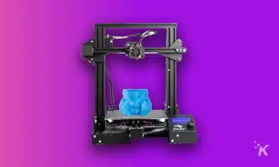creality 3d printer on purple background
