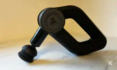 D6 Pro massage gun on table
