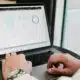 Person on laptop using data collection services