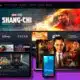 disney plus content on multiple screens on a purple background
