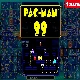 The image is showing a Pac-Man 99 game being played with the score, speed, and round being displayed.