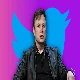elon musk in front of twitter icon