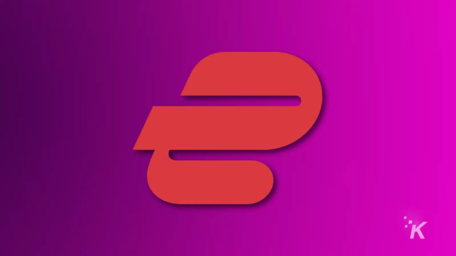 expressvpn logo on purple gradient background.