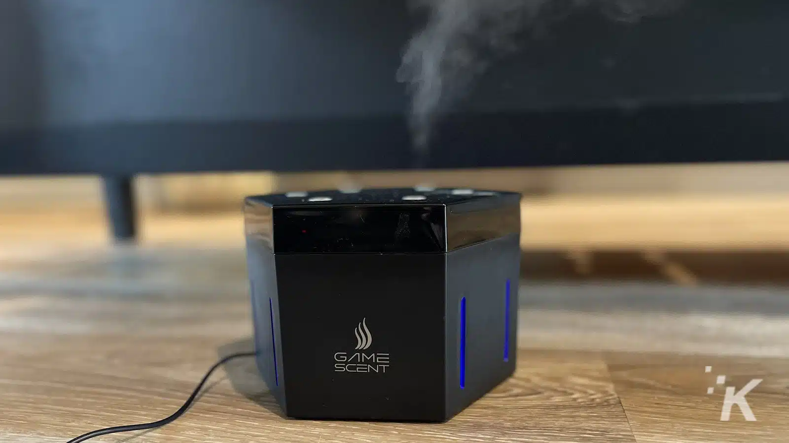 GameScent device releasing vapor