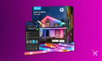 Govee outdoor lights strip in box.