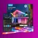 Govee outdoor lights strip in box.