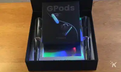 GPods earbuds in box