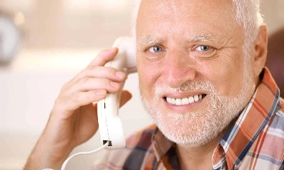 harold on the phone