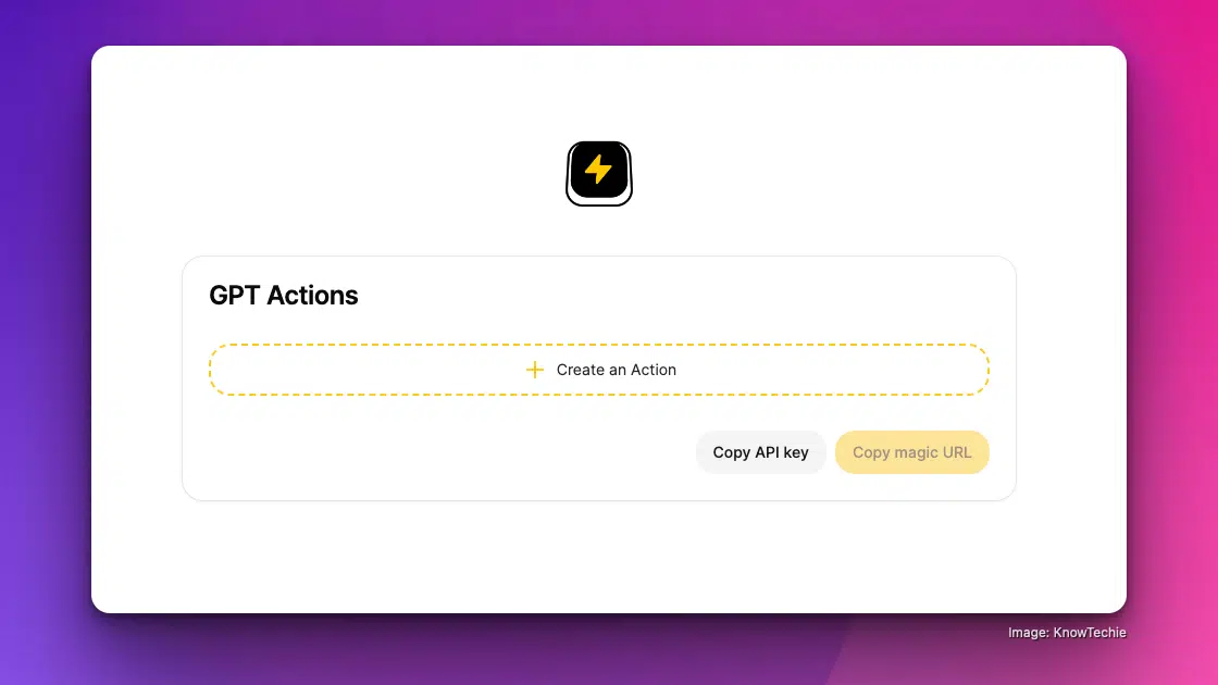 Actionize create action