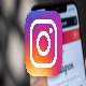 instagram social media logo and blurred background