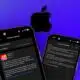 Smartphones displaying iOS 17 Developer Beta update screens.