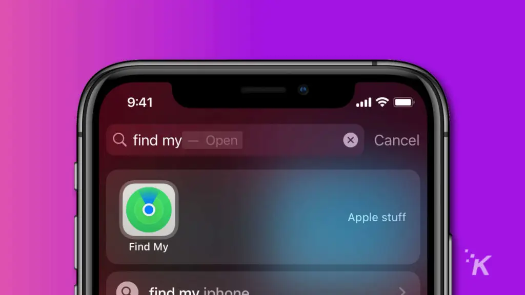 find my app on apple iphone
