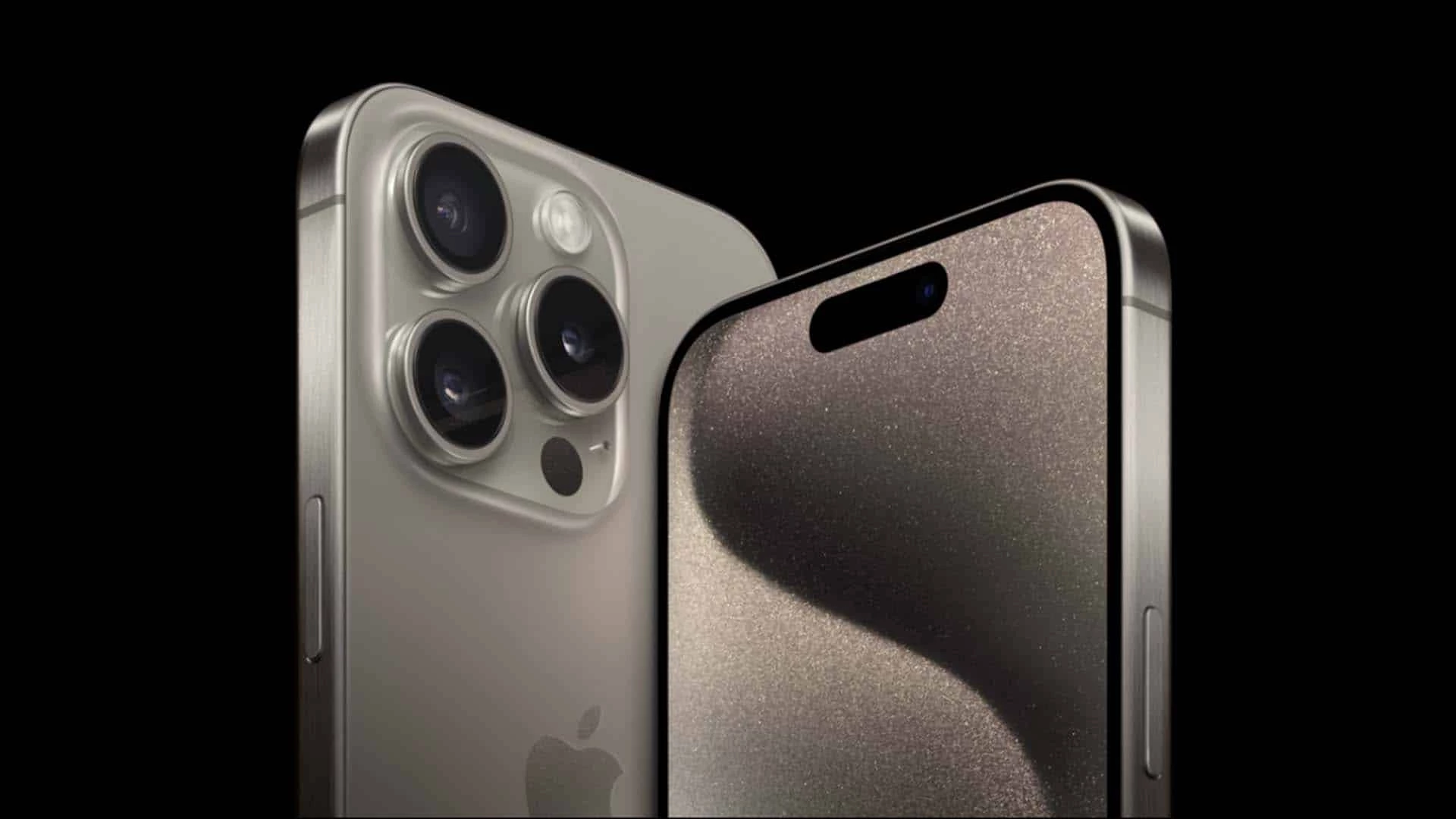 iPhone 15 Pro front and back