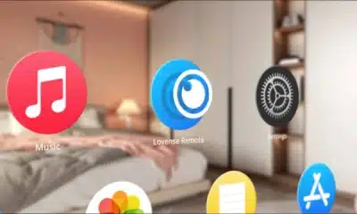 illustration of the lovense app floating in augmented reality