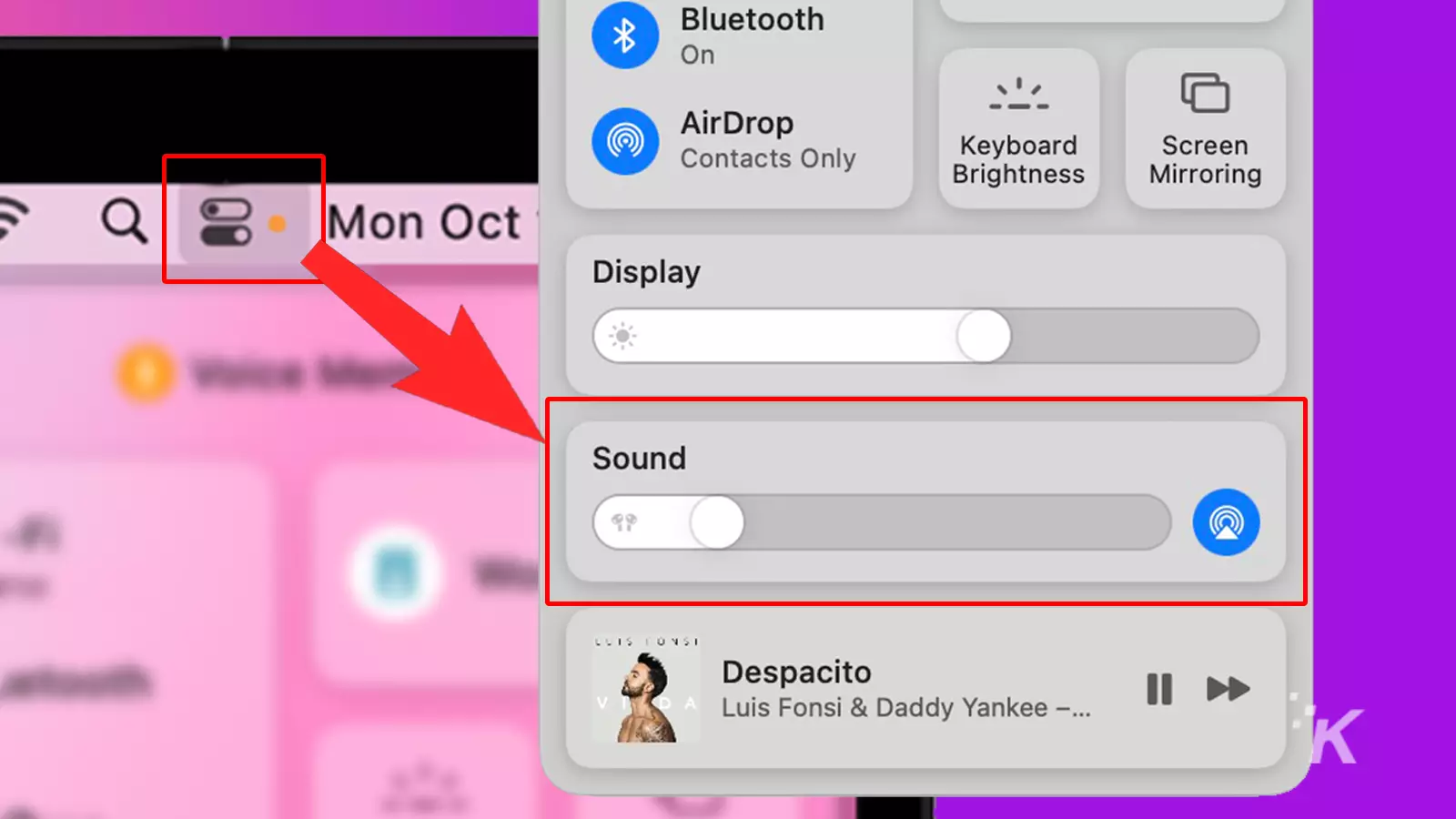 mac control center options