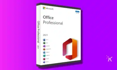 microsoft office professional box on purple background