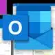 microsoft outlook logo on blurred background