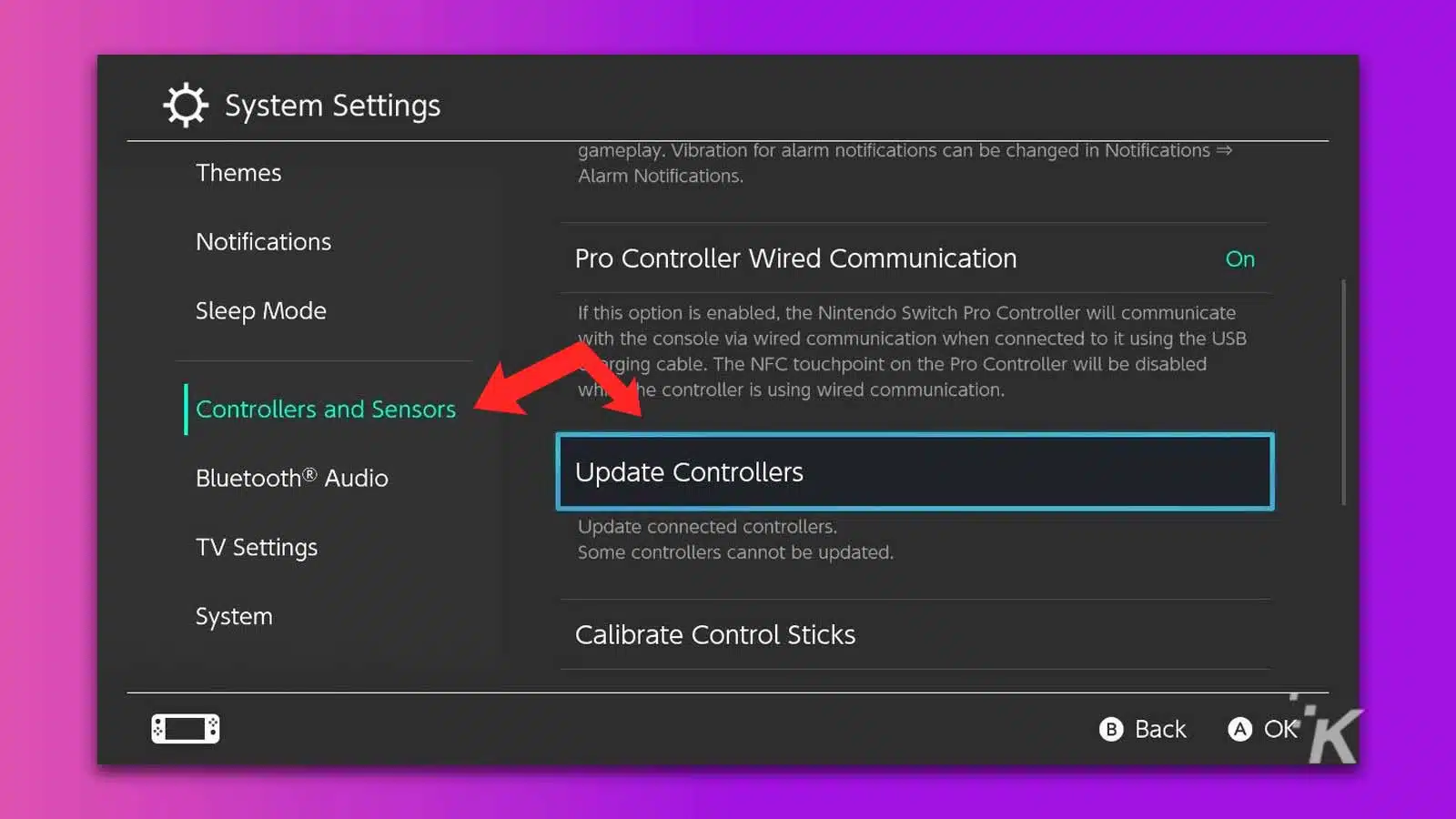 how to update nintendo switch joy-cons
