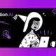The image appears to be showing a person using the Notion app on their computer. Full Text: N Notion Al