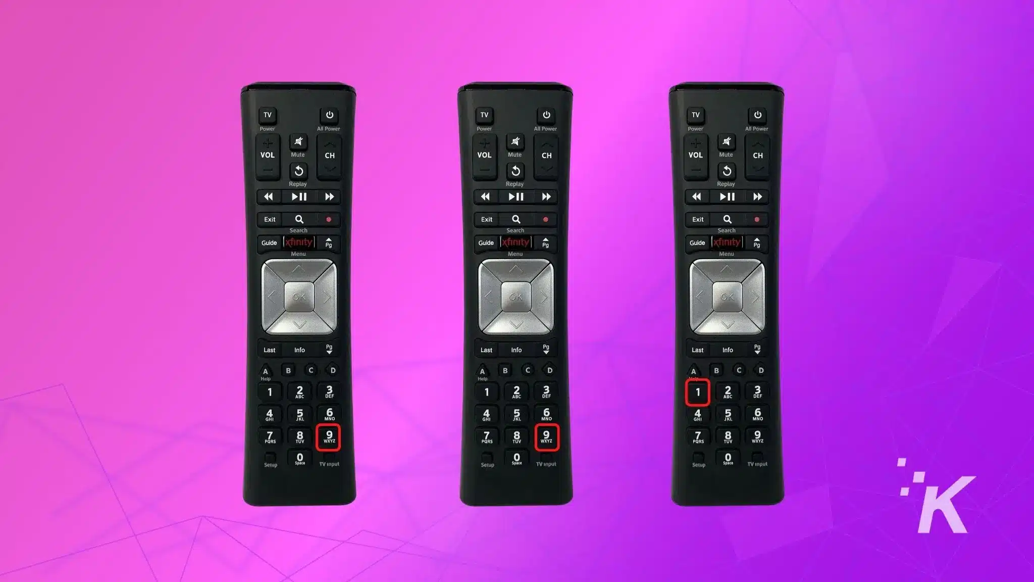 code to enter on the comcast remote