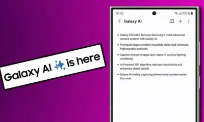 Advertisement for Galaxy AI camera technology.