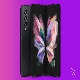 samsung galaxy z fold 3 handset on purple background