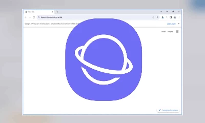 Samsung Internet for Desktop with logo.