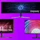 samsung monitor deal / samsung monitors on a purple background