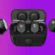 skullcandy mod tws earbuds and case on a purple background