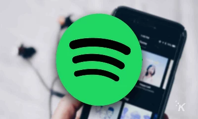 spotify logo on blurred background
