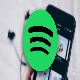 spotify logo on blurred background