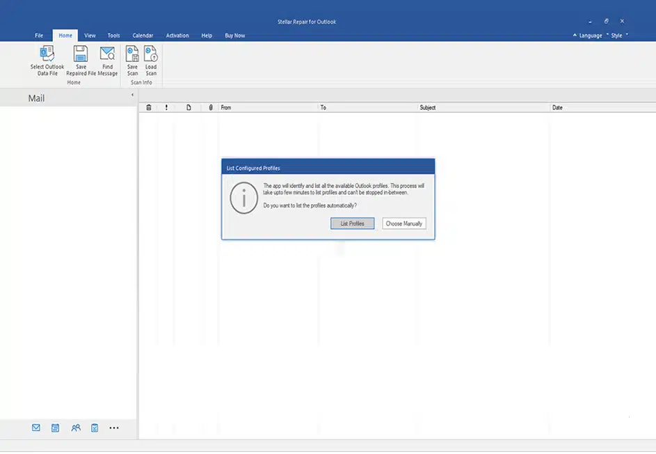 Stellar repair Outlook