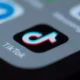 tiktok app logo on phone screen