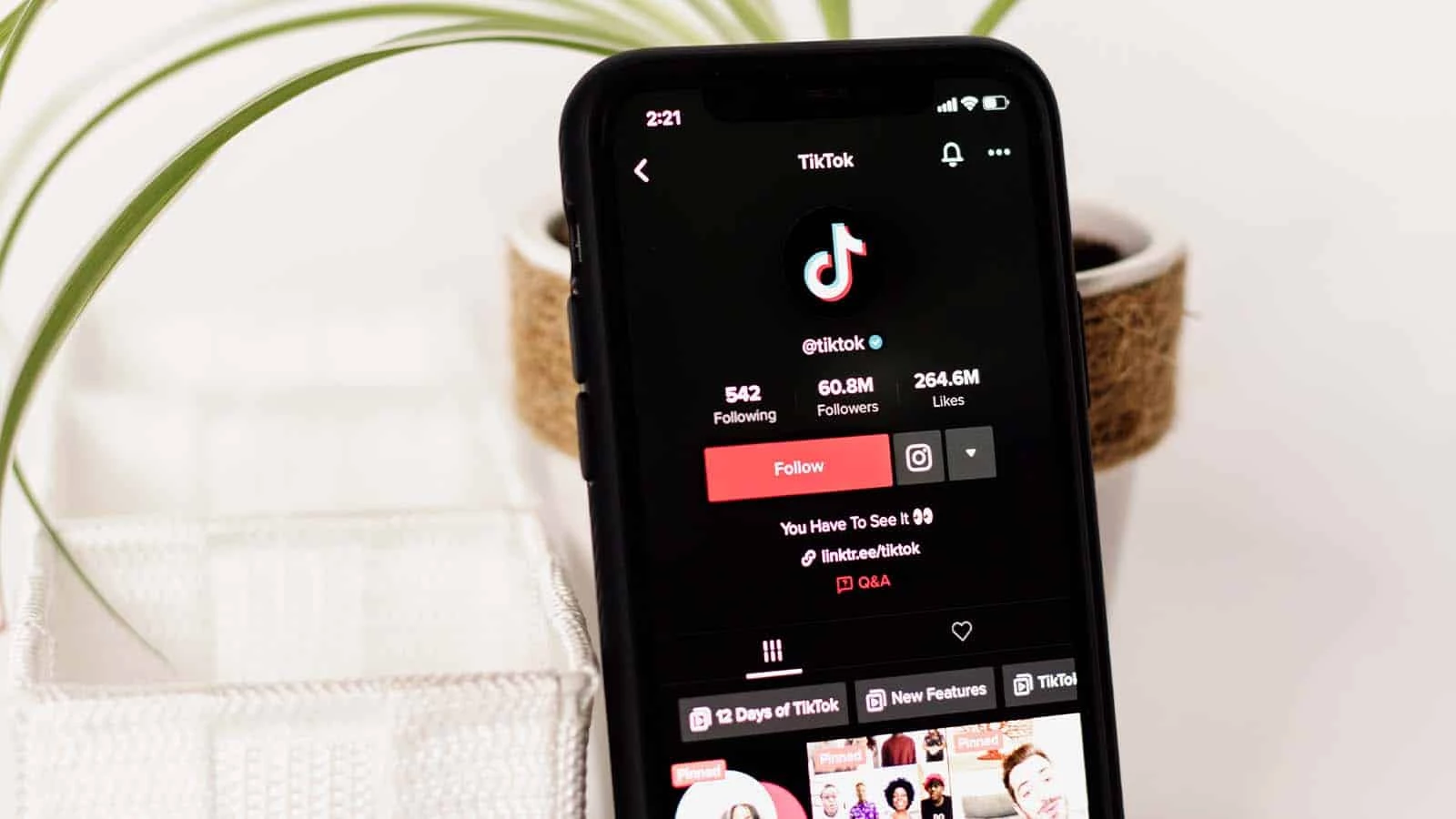 TikTok followers on phone