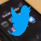 twitter logo on blurred background