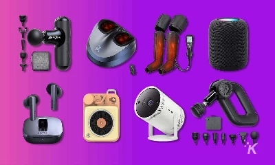 Valentine's Day gift guide products in purple backgorund